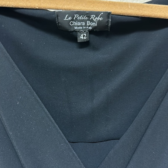 Chiara Boni La Petite Robe Ruched Front Gown Black - Picture 2 of 5